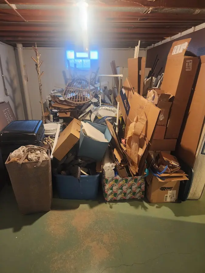 Roll-off dumpster container at job site for 2 Yard Dumpster Rental in Tallahassee